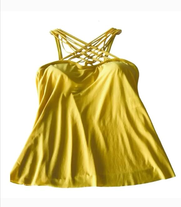 Magicsuit Other - Magicsuit Morgan Yellow Criss Cross Tankini Top Size 8